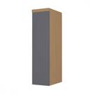 Armário Aéreo 1 Porta Nesher Condessa 20cm 100 MDF Carvalho-Titânio Armário Aéreo 1 Porta Nesher Condessa 20cm 100 MDF Carvalho-Titânio