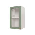 Armário Aéreo 1 Portas 40cm com Porta de Vidro Arizona CabeCasa MadeiraOriginals Branco/Menta Armário Aéreo 1 Portas 40cm com Porta de Vidro Arizona CabeCasa MadeiraOriginals Branco/Menta