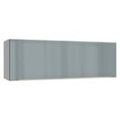 Armário Aéreo 100 cm 1 Porta Basculante Branco/Cinza Lux Madesa Armário Aéreo 100 cm 1 Porta Basculante Branco/Cinza Lux Madesa