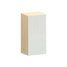 Armário Aéreo 100% Mdf 1 Porta 40cm Aura Luciane Móveis Carvalho/cinza Cristal