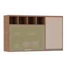 Armário Aéreo 120 cm 1 Porta Connect/reflecta bronze 1 Porta Basculante e Nicho Superior Lari Luciane Móveis Armário Aéreo 120 cm 1 Porta Connect/reflecta bronze 1 Porta Basculante e Nicho Superior Lari Luciane Móveis