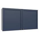 Armário Aéreo 120 cm 2 Portas Branco/Azul Vik Madesa Armário Aéreo 120 cm 2 Portas Branco/Azul Vik Madesa