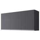 Armario Aereo 120 cm 3 Portas Andreia Cinza REAJL Armario Aereo 120 cm 3 Portas Andreia Cinza REAJL