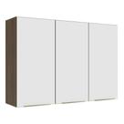 Armário Aéreo 120 Cm 3 Portas Rustic/branco Veludo Lux Madesa Rustic/branco Veludo Armário Aéreo 120 Cm 3 Portas Rustic/branco Veludo Lux Madesa Rustic/branco Veludo