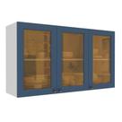 Armário Aéreo 120cm Portas de Vidro Reflecta Cozinha Aurora