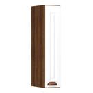 Armário Aéreo 15cm 1 Porta Safira Nogueira C/Branco