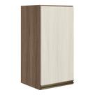 Armario Aereo 1p Mdf 40 Cm Kali 12202 Carvalho Toq Bianco Toq Nicioli Carvalho Toq Bianco Toq