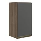 Armario Aereo 1P MDF 40 cm Kali 12202 Carvalho Toq Chumbo Nicioli