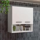 Armário Aereo 2 Portas com Nicho Cozinha Compacta Modular Móveis Bonatto