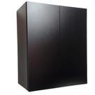 Armário Aéreo 2 Portas Cozinha Escritório Preto Lavanderia em Mdf Preto Armário Aéreo 2 Portas Cozinha Escritório Preto Lavanderia em Mdf Preto