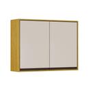 Armário Aéreo 2 Portas Eduarda Chf Móveis Cinamomo/off White