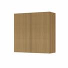 Armário Aéreo 2 Portas Rainha 80cm Ripado 100 Mdf - Nesher
