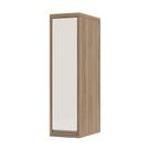 Armário Aéreo 20 cm 1 Porta Perola off 1 Prateleira Mel Luciane Móveis