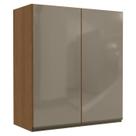 Armario Aereo 2P Vidro 80 cm MDP Maxxi G765 Canela Kappesberg