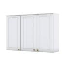 Armário Aéreo 3 Portas 120 cm Nova York Branco HP Henn