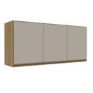 Armário Aéreo 3 Portas 120cm 2406 Yescasa Marrom/Mel/Arenas Armário Aéreo 3 Portas 120cm 2406 Yescasa Marrom/Mel/Arenas