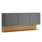 Armario Aereo 3 Portas 150 Cm Line Ktp Gris Cp Freijo Armario Aereo 3 Portas 150 Cm Line Ktp Gris Cp Freijo