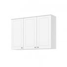 Armário Aéreo 3 Portas Henn C352 1200mm MDF com Amortecimento e Puxadores Zamac Branco HP Armário Aéreo 3 Portas Henn C352 1200mm MDF com Amortecimento e Puxadores Zamac Branco HP