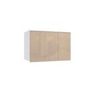 Armário Aéreo 3 Portas Kappesberg Adapt Branco/macadâmia Armário Aéreo 3 Portas Kappesberg Adapt Branco/macadâmia