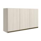 Armario Aereo 3 Portas MDF 120 cm Kali 12197 Bianco Toq Bianco Toq Nicioli