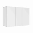 Armário Aéreo 3 Portas Suspenso Para Quarto Cozinha Sala Branco - Rede Móveis
