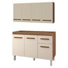 Armario Aereo 4 Portas e Balcao 120cm Savana Off White Mobbs Armario Aereo 4 Portas e Balcao 120cm Savana Off White Mobbs