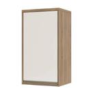 Armário Aéreo 40 cm 1 Porta Perola off 1 Prateleira Mel Luciane Móveis