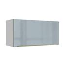 Armário Aéreo 70 cm 1 Porta Branco/Cinza Lux Madesa Armário Aéreo 70 cm 1 Porta Branco/Cinza Lux Madesa