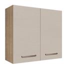 Armário Aéreo 70 Cm 2 Portas Agata Madesa Rustic/crema