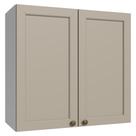 Armário Aéreo 70 cm 2 Portas Branco/Crema Vik Madesa