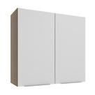 Armário Aéreo 70 cm 2 Portas Rustic/Branco Stella Madesa