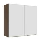 Armário Aéreo 70 Cm 2 Portas Rustic/branco Veludo Lux Armário Aéreo 70 Cm 2 Portas Rustic/branco Veludo Lux