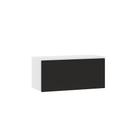 Armário Aéreo 70cm 1 Porta Basculante Dora Luciane Móveis Branco/preto Armário Aéreo 70cm 1 Porta Basculante Dora Luciane Móveis Branco/preto