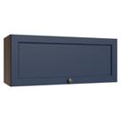Armário Aéreo 80 cm 1 Porta Basculante Rustic/Azul Vik Madesa Armário Aéreo 80 cm 1 Porta Basculante Rustic/Azul Vik Madesa