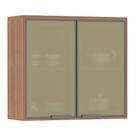 Armário Aéreo 80 Cm 2 Portas 1 Prateleira Isa Vanilla
