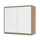 Armário Aéreo 80 cm 2 Portas de abrir 1 Prateleira Mel Luciane Móveis
