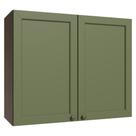 Armário Aéreo 80 cm 2 Portas Rustic/Verde Vik Madesa