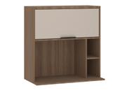 Armário Aéreo 80 cm Basculante com Nicho Conjugado Aspen Luciane Moveis