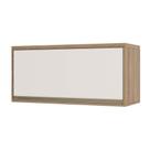 Armário Aéreo 80cm 1 Porta Basculante Mel Vanilla C/Pérola