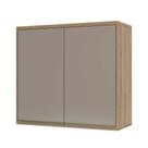 Armário Aéreo 80cm 2 Portas 1 Prateleira Mel Vanilla