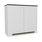 Armário Aéreo 80cm 2 Portas Cozinha Flórida