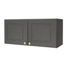 Armário Aéreo 80cm 2 Portas Indekes Firenze - Chumbo