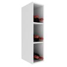 Armario Aereo Adega 3 Nichos 20 cm MDF CZ3318 Branco Tecno Mobili