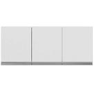 Armário Aéreo Andréia 3 Portas 120 cm Branco AJL Móveis