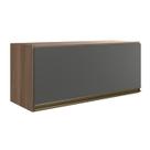 Armario Aereo Basc MDF 80 cm Kali 16341 Carvalho Toq Chumbo Nicioli