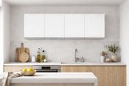 Armário Aéreo Branco Suspenso P/ Cozinha Andreia 150cm c/ 4 Portas - Ajl Móveis