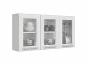 Armario Aéreo c/Vidro Cozinhas Itatiaia Luce - 3 Portas - Branco Armario Aéreo c/Vidro Cozinhas Itatiaia Luce - 3 Portas - Branco