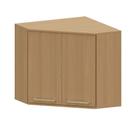 Armário Aéreo Canto Diagonal 100 MDF 2 Portas 74cm Duna Luciane Móveis