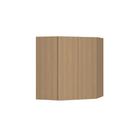Armário Aéreo Canto Diagonal 74cm 2 Portas Slim Luciane Móve Freijó/freijó Brasil