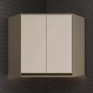 Armário Aéreo Canto Oblíquo 2 Portas 100% MDF Aurora